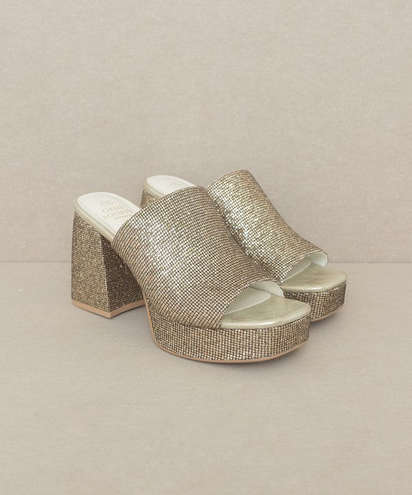 Tailyn Platform Glitter Slide