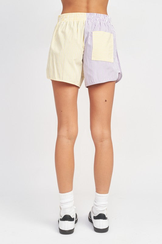 Color Block Shorts