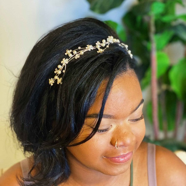 Artful Snow Flower Headband