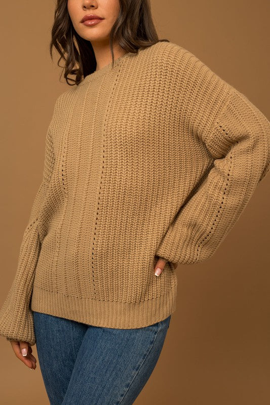 Brenda Balloon Sleeve Sweater