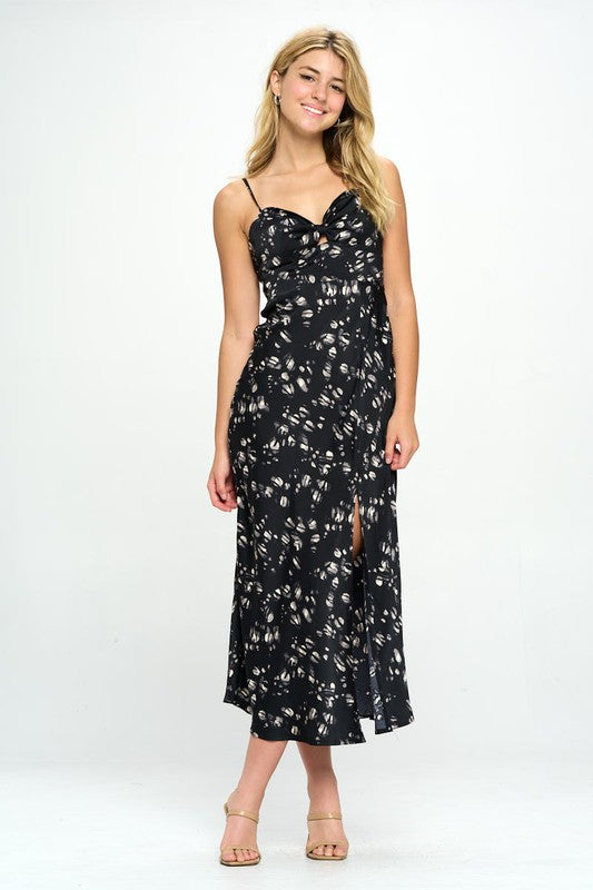 The Most Important Thing Satin floral Maxi Dress