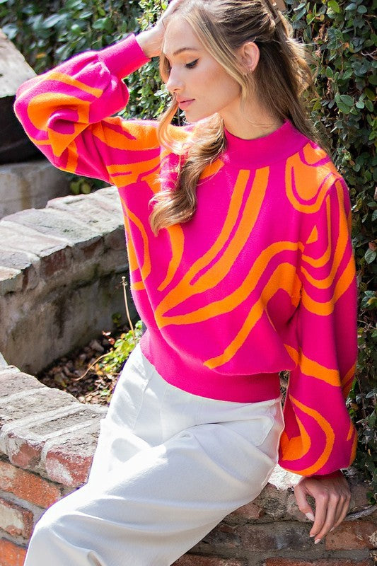 Mila Printed Sweater